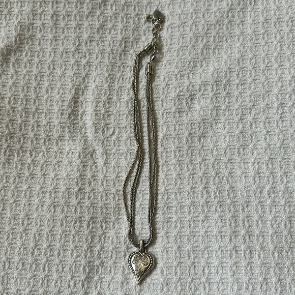 Brighton Elegant Silver Heart Pendant Necklace - Picture 3 of 3